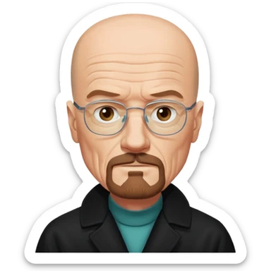 Walter white in coat  sticker
