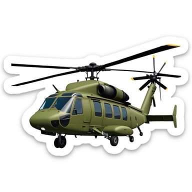 Sikorsky UH-60 Black Hawk - Sikorsky (Model Year: 2022) (Iconic colour: Olive green) sticker
