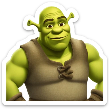 Shrek malade sticker