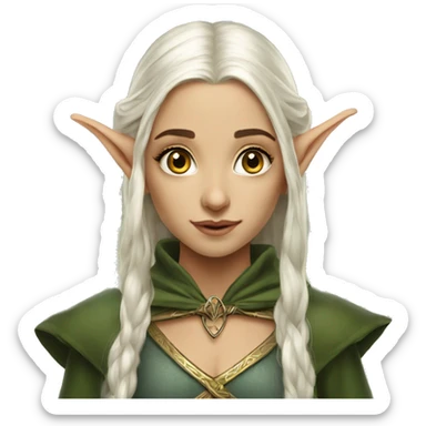 Lord of the rings beautiful elf girl sticker