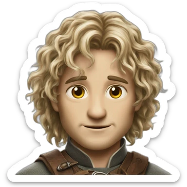 Meriadoc-brandybuck-hobbit-lotr sticker