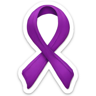 Cancer ribbon sticker