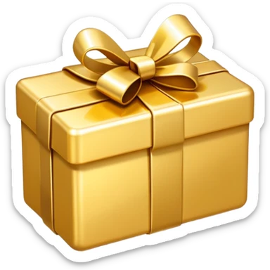 Shiny golden premium gift card sticker
