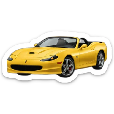 Tuscani Tiburon noir  sticker