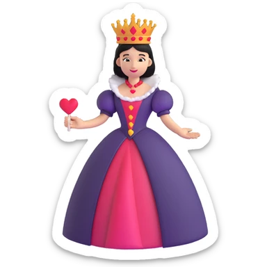 Queen of Hearts from Alice in Wonderland sticker