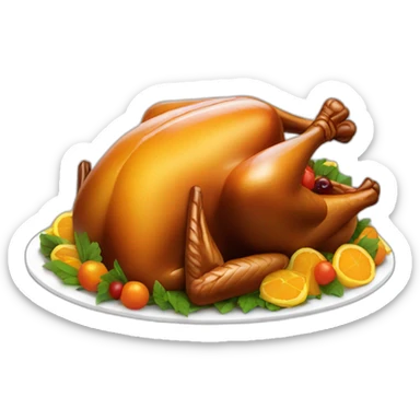 cooked turkey sticker