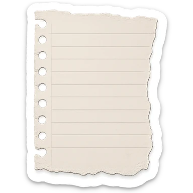 torn notebook sticker