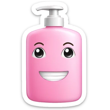 Light pink shower gel sticker