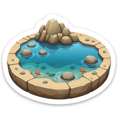 Tide pool sticker