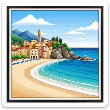 Italy beach sticker