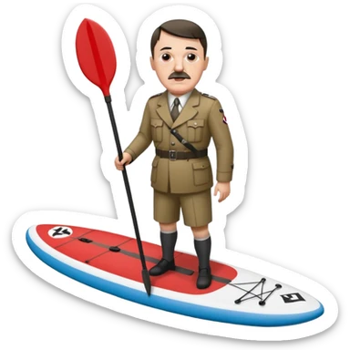 Adolf Hitler on the sup board  sticker