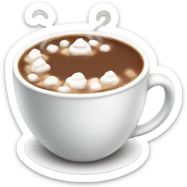 Christmas hot coco sticker