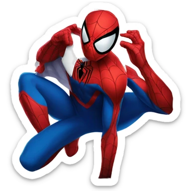 spider man across Spider-Gwen Cushion sticker