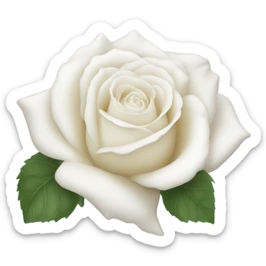 White rose sticker