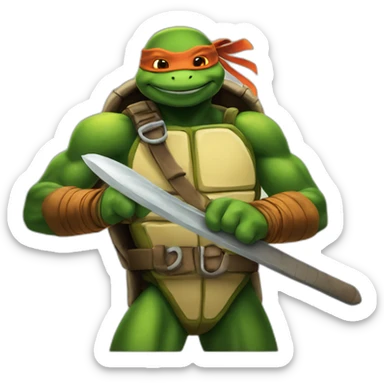 one teenage mutant ninja turtle sticker