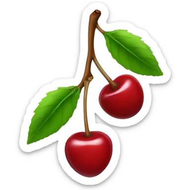 juicy cherries sticker