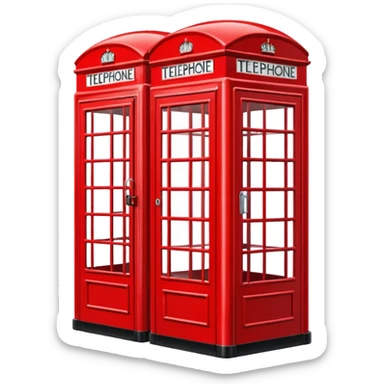 London telephone box sticker