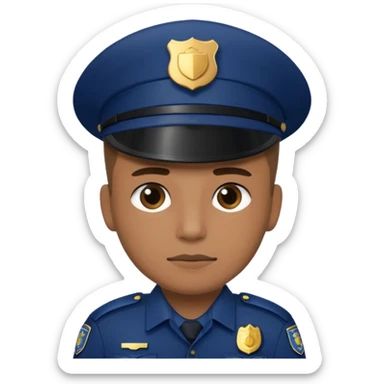 Police Man sticker