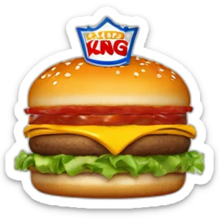 Burger King logo sticker