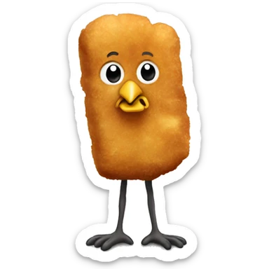 Chicken nugget sticker