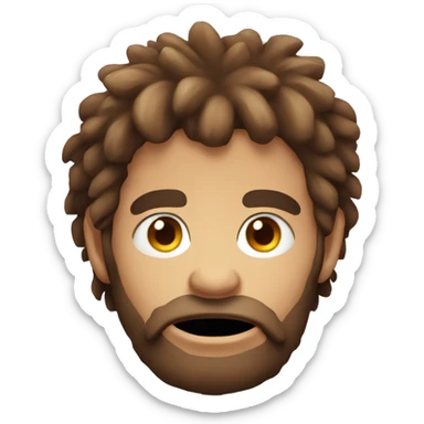 caveman head sticker