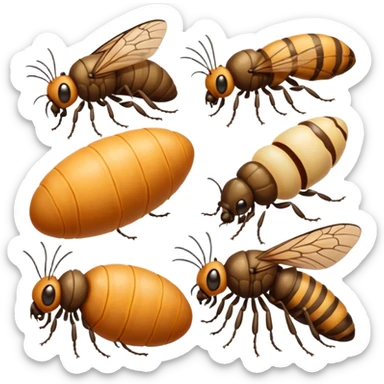 moth, life cycle sticker