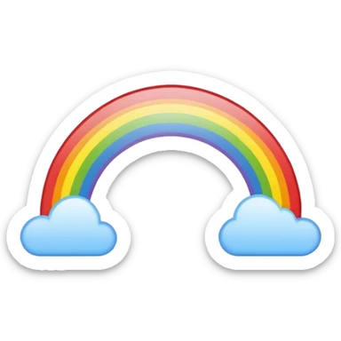 Cœur arc en ciel  sticker