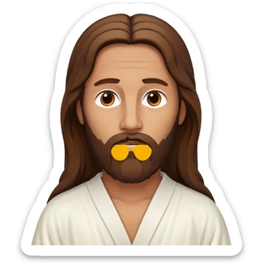 Running Jesus sticker