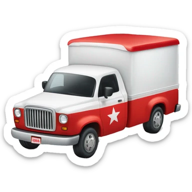 white pick up truck that says star line tours in red ink sticker