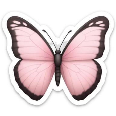 Light pink butterfly sticker