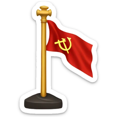 Communist flag sticker
