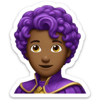young purple grape prince sticker