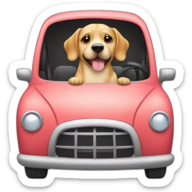 Pets in the car New Year's holiday sticker