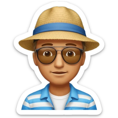 Coastal Town man sticker