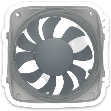 Cooling fan sticker