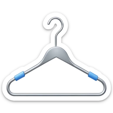 Wire hanger sticker