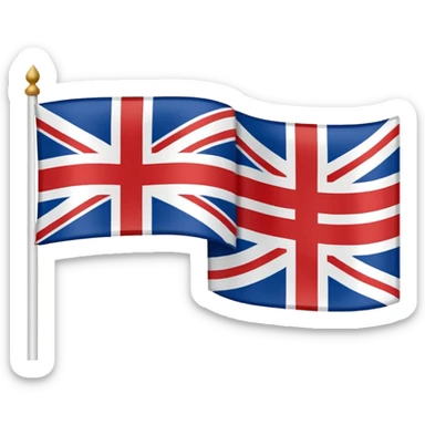 british colonial flag sticker