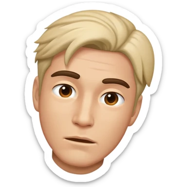 Guy crashing out  sticker