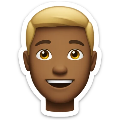 Frat boy face  sticker