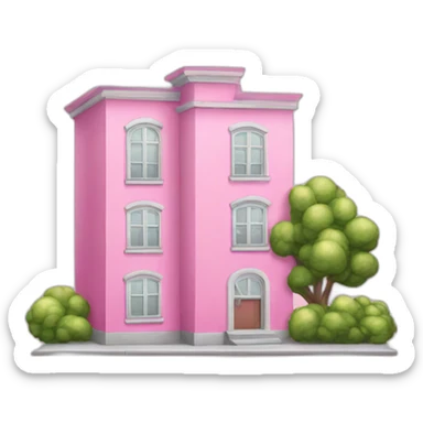 pink-apartment-building sticker