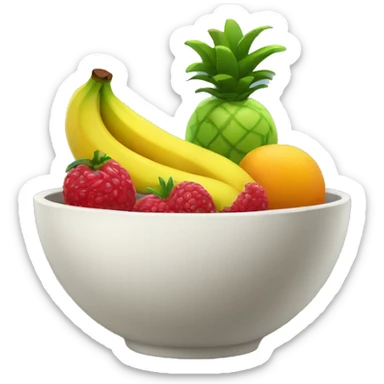 fruits in a bowl sticker