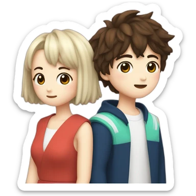 Jimin and Kumiko sticker