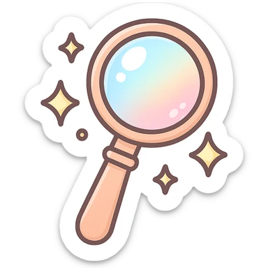 chibi sticker-style bubble wand with sparkles, cute and exaggerated sticker