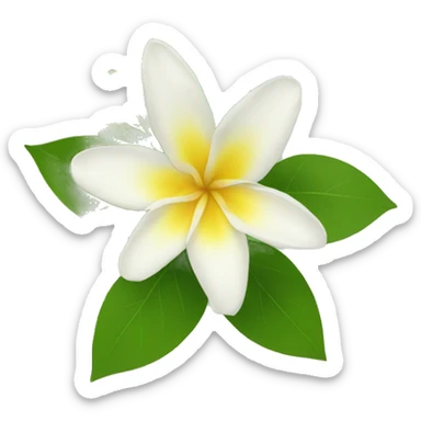 jasmins flowers with leafs sticker