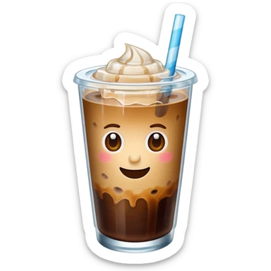 Iced coffee for summer sticker