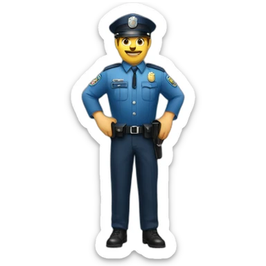 un policier français sticker