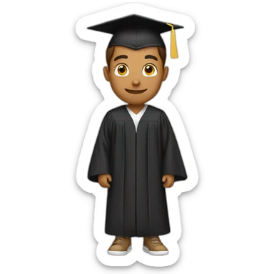 tan guy in graduation sticker