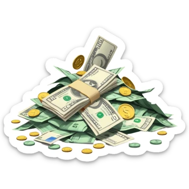 Recibos, cuentas y dinero  sticker