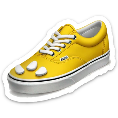 Emoji de una zapatilla vans sticker