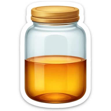 Amber jar sticker